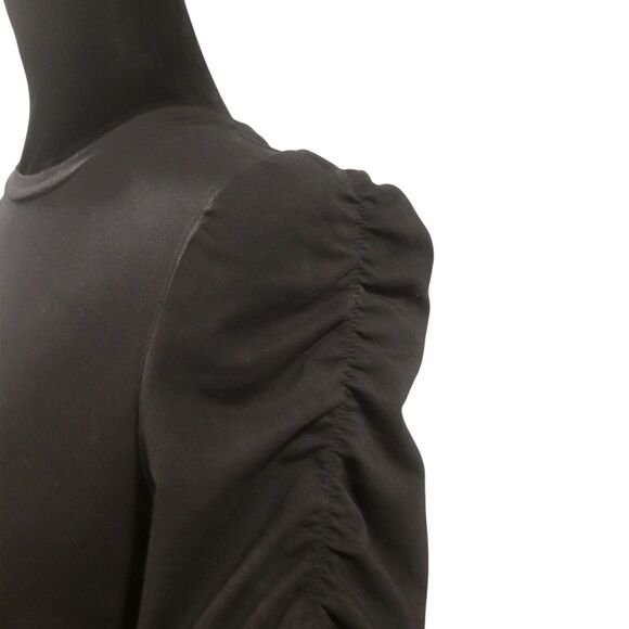 Walter Baker Black Ruffled Puff Sleeve Top XS - Picture 4 of 6